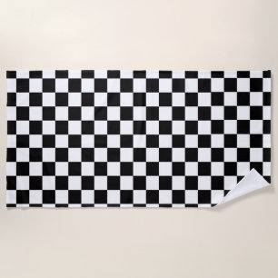Checkerboard Home Rug of the Classic Elegance Beach Towel