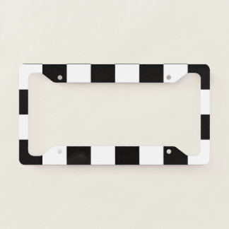 Checkerboard Home Rug of the Classic Elegance License Plate Frame