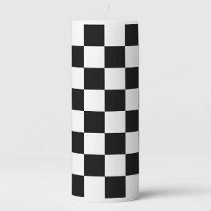 Checkerboard Home Rug of the Classic Elegance Pillar Candle