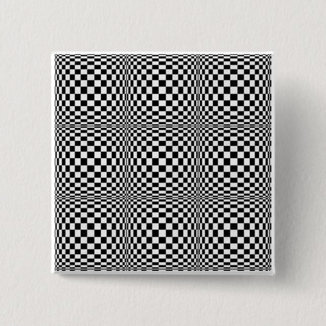 Checkerboard Illusion Square Button (Front)