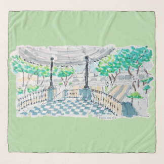 Checkerboard Kiosk Park View Scarf