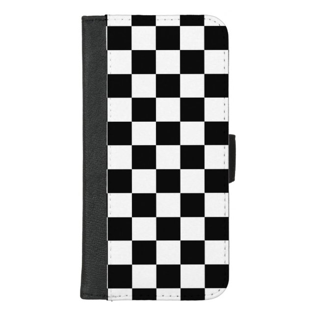 Checkerboard  Laptop Sleeve iPhone Wallet Case (Front)