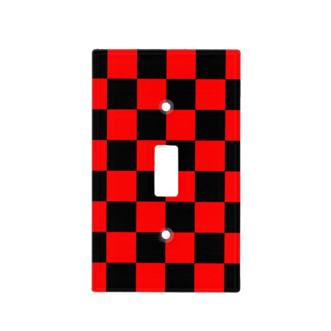 CHECKERBOARD LIGHT SWITCH COVER (Front)