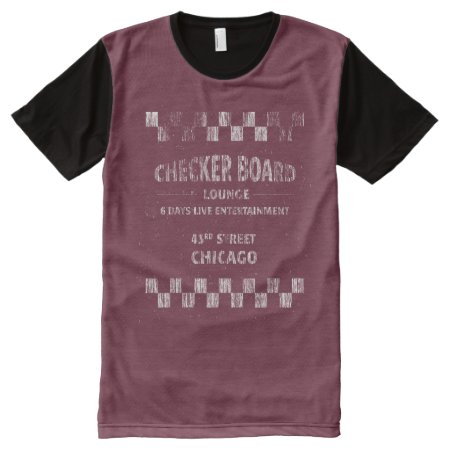 Checkerboard Lounge Chicago All-over-print T-shirt