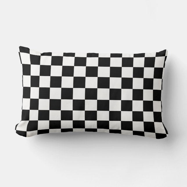 Checkerboard Lumbar Pillow (Front)