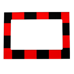 CHECKERBOARD MAGNETIC PICTURE FRAME