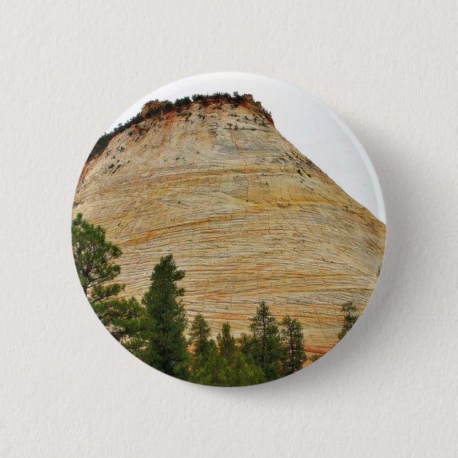 Checkerboard Mesa Zion Sandstone Pinback Button (Front)