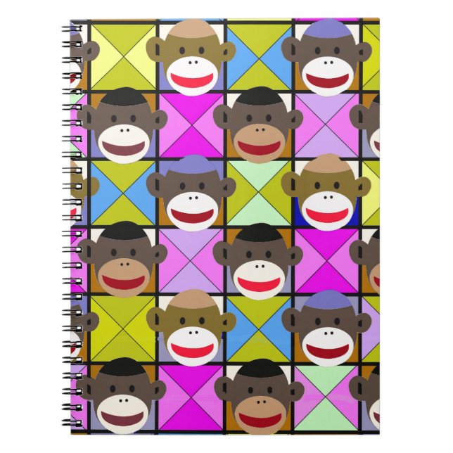Checkerboard Monkeys. Notebook (Front)