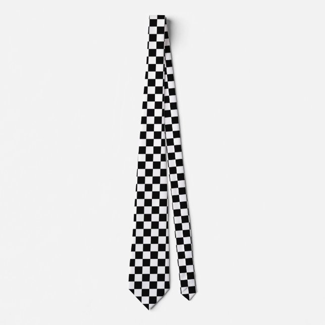 checkerboard neck tie (Front)