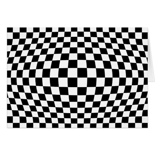 Checkerboard optical illusion cards (Front Horizontal)