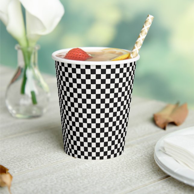 Checkerboard Paper Cups (Insitu)