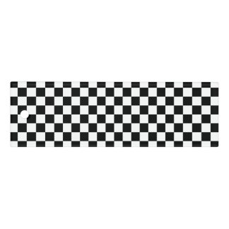 Checkerboard pattern black and white ruler