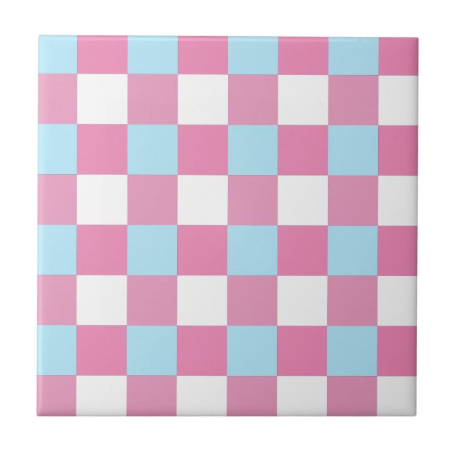 Checkerboard Pattern ceramic tile (Front)
