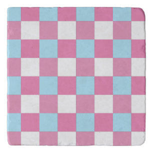 Checkerboard Pattern ceramic tile Trivet