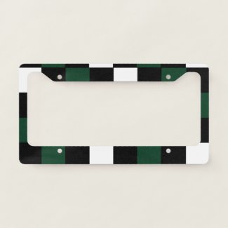 Checkerboard Pattern Checkers White Black Green