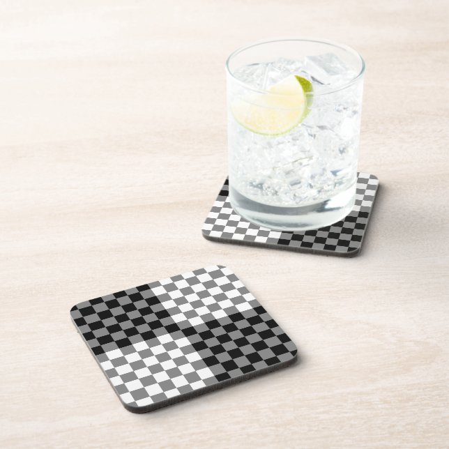 CHECKERBOARD PATTERN COASTER (Right Side)