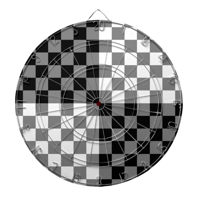 CHECKERBOARD PATTERN DART BOARD (Front)