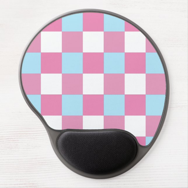 Checkerboard Pattern Gel Mouse Pad (Front)