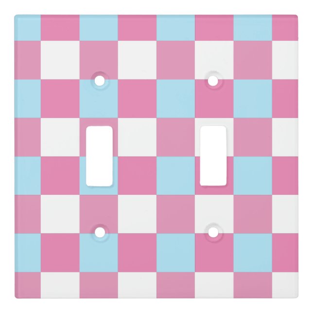 Checkerboard Pattern  Light Switch Cover (Front)