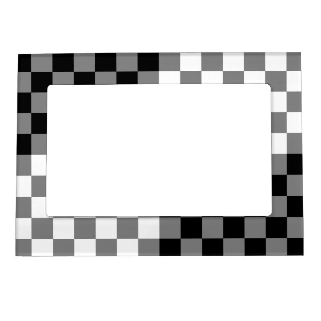 CHECKERBOARD PATTERN MAGNETIC FRAME (Front)