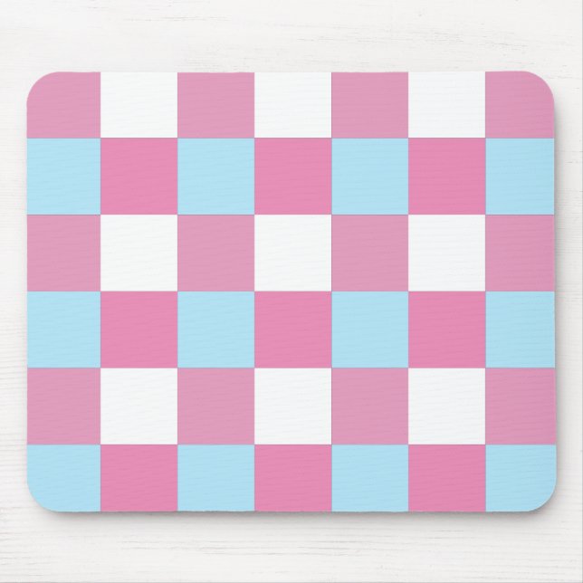 Checkerboard Pattern Mouse Pad (Front)