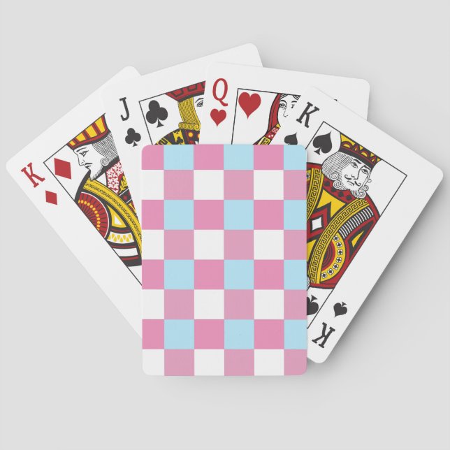 Checkerboard Pattern  Poker Cards (Back)