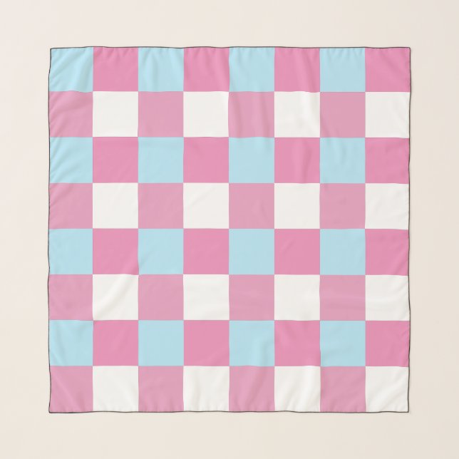 Checkerboard Pattern  Scarf (Front)
