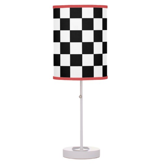 Checkerboard Pattern Table Lamp (Front)