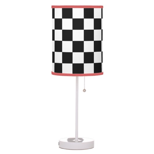 Checkerboard Pattern Table Lamp (Left)