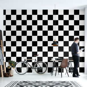 Checkerboard pattern wallpaper