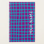 Checkerboard! Planner<br><div class="desc">Irregular blue checkered design with customizable background colors!</div>