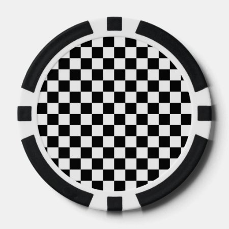 Checkerboard Poker Chips