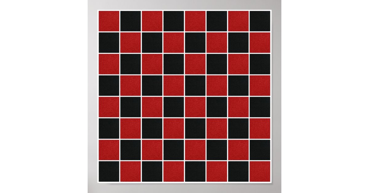 checkerboard poster print change to canvas zazzle com free party invitations to print off