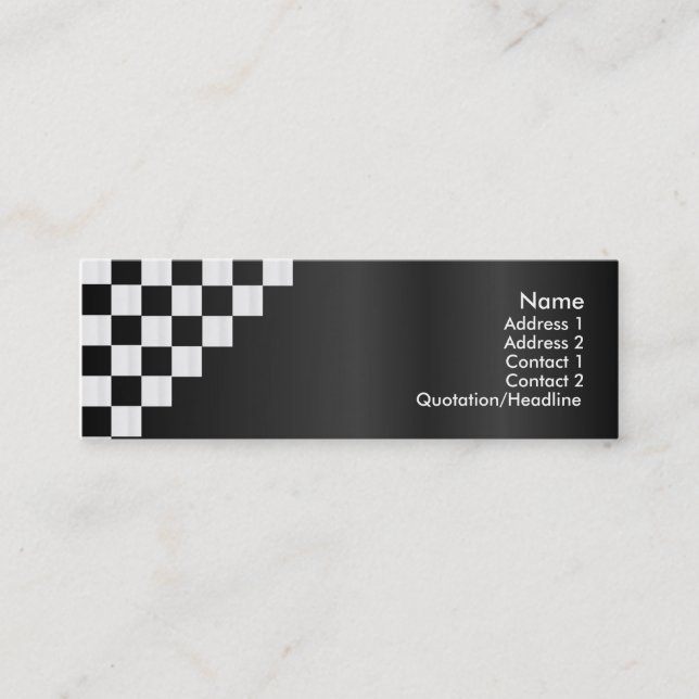 Checkerboard Profile Card (Front)