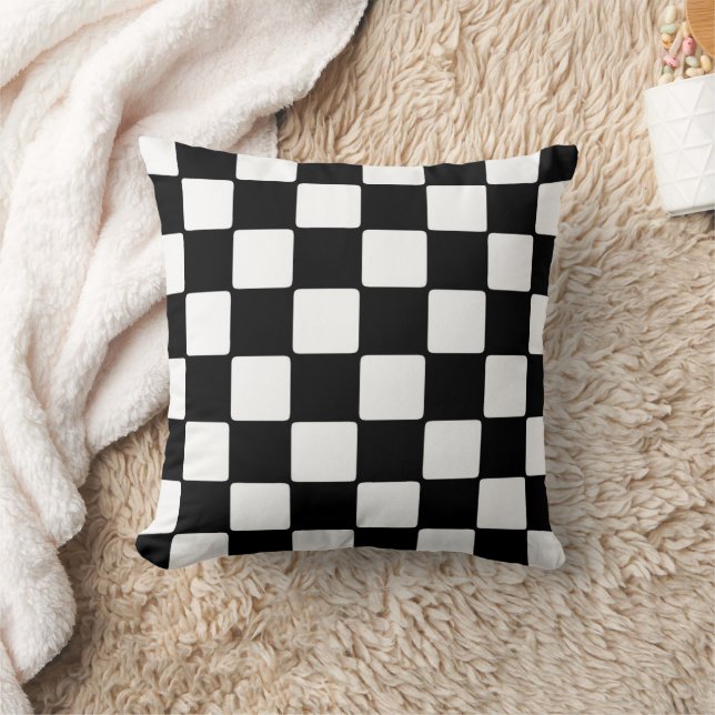 CHECKERBOARD RETRO THROW PILLOWS (Blanket)