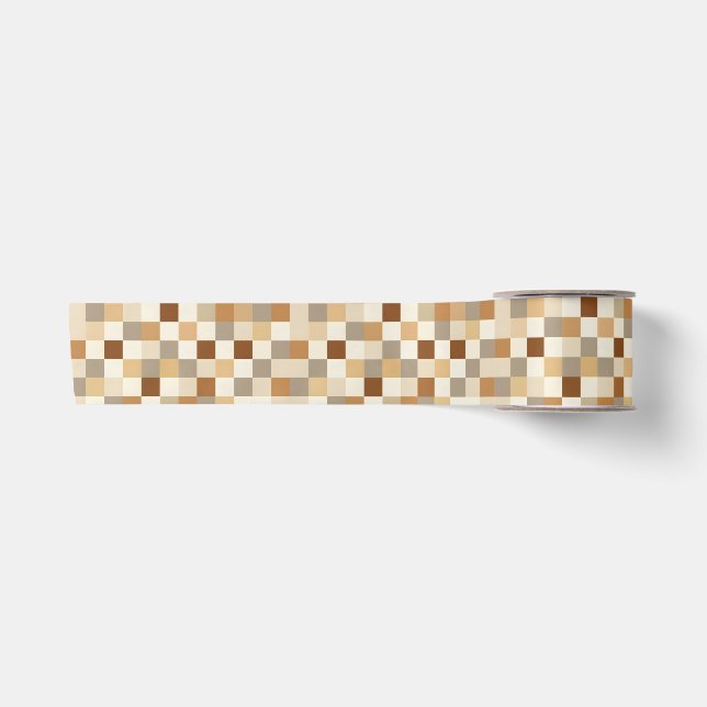 Checkerboard Satin Ribbon (Front)