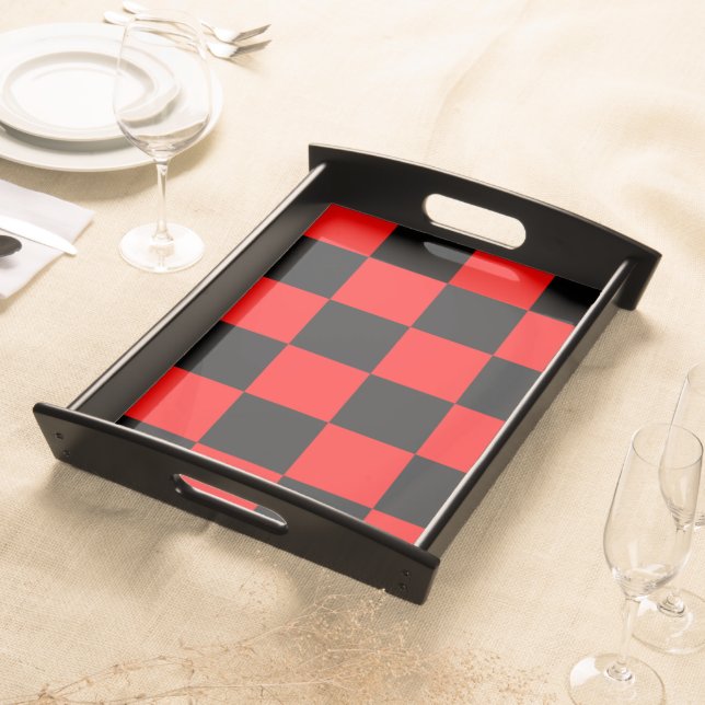 CHECKERBOARD SERVING TRAY (Front)