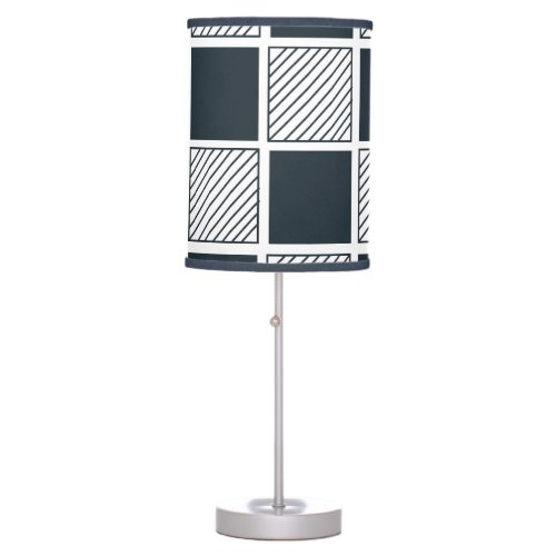 Checkerboard Squares Checks Patterned Table Lamp