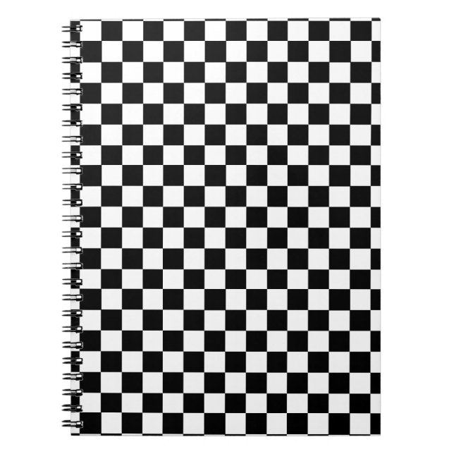 Checkerboard Style Spiral Notebook (Front)