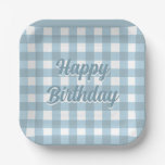 Checkerboard Summer Picnic - Custom birthday plate