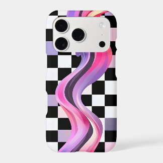Checkerboard Swirl iPhone Case | Y2K CyberBaby