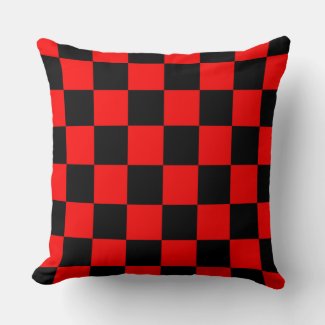 CHECKERBOARD THROW PILLOW