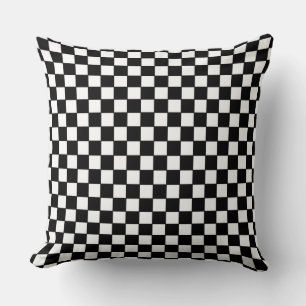 Checkerboard throw pillow