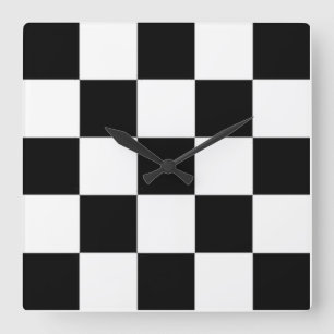 CHECKERBOARD    WALL CLOCK