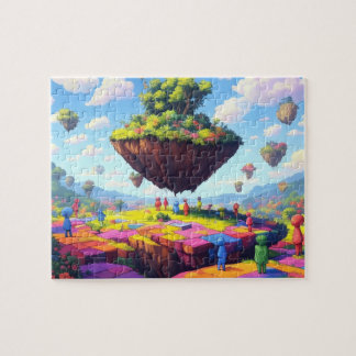 Checkerboard World, 8x10 in, 110 pc Jigsaw Puzzle