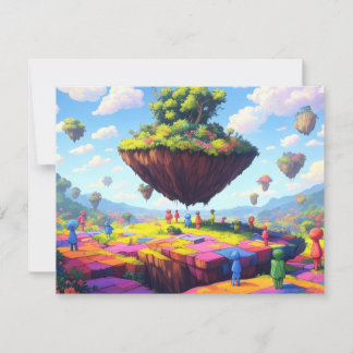 Checkerboard World, Greeting Card