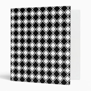 Checkered 3 Ring Binder