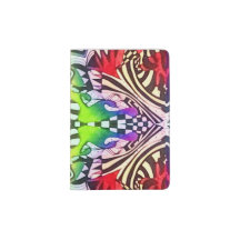 Checkered Abstraction Passport Holder