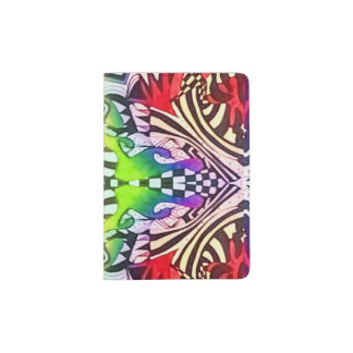 Checkered Abstraction Passport Holder
