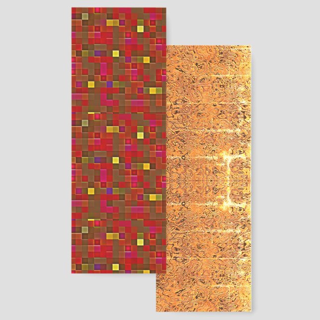 "Checkered Affair" Bookmark (Soft Finish) (Front & Back)